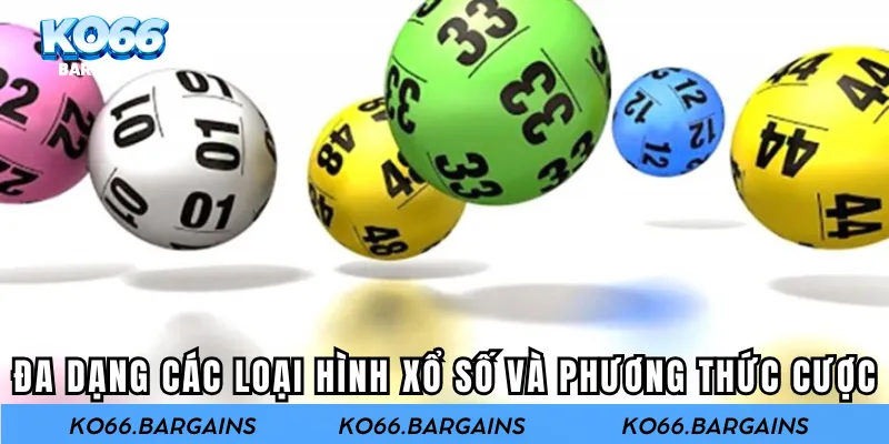 Đa dạng các loại hình xổ số và phương thức cược